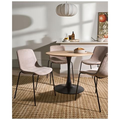 Set Di 4 Sedie Da Pranzo Tiller Beige - Foto 1