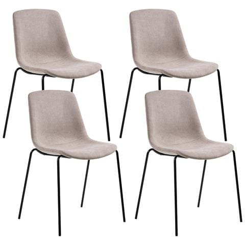 Set Di 4 Sedie Da Pranzo Tiller Beige - Foto 2