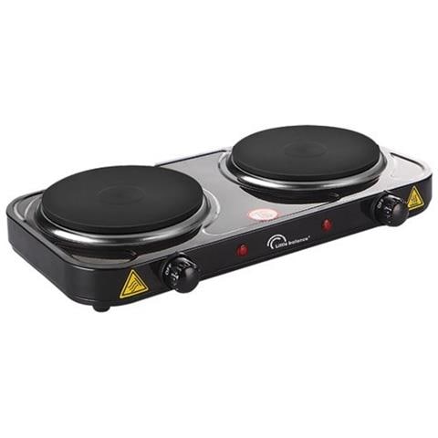 Piano Cottura Elettrico A 2 Fuochi, 2000w, Nero - 8857 - Foto 1