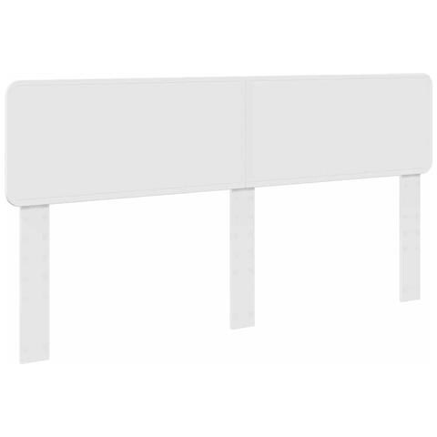 Testiera con testiera Bianco Lucido 180 cm Legno multistrato - Foto 1