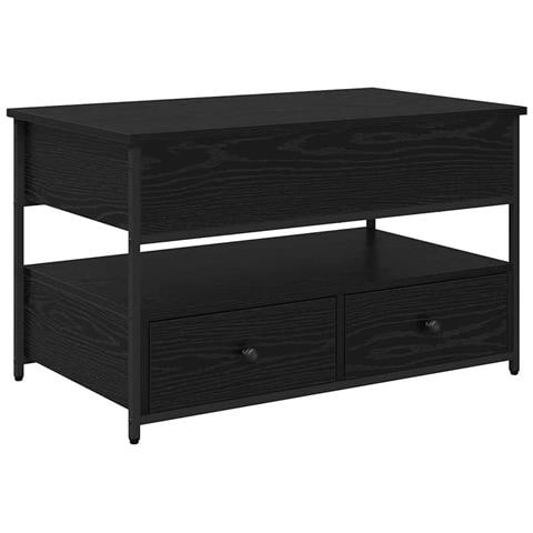 Tavolino da salotto con cassetto Rovere Nero 85 x 50 x 50 cm - Foto 1