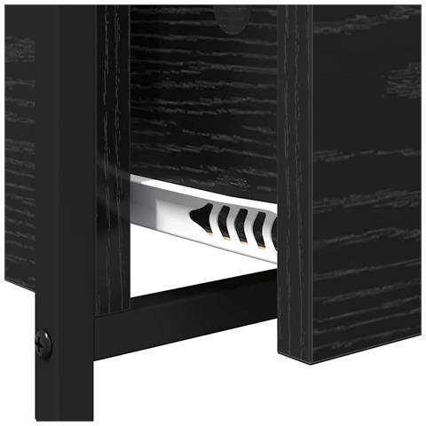Tavolino da salotto con cassetto Rovere Nero 85 x 50 x 50 cm - Foto 9