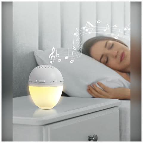 Macchina Del Suono Per Dormire A Forma Di Goccia Con Luce Notturna - 26 Suoni Naturali, Timer, Luce Respiratoria - Foto 5