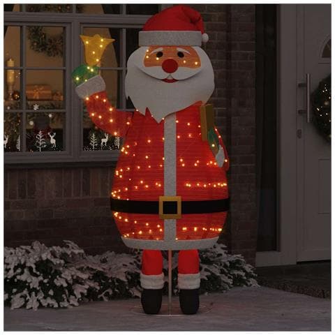 Babbo Natale di Natale Bianco caldo 100 x 180 cm Tessuto - Foto 2