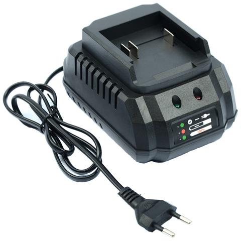 Caricabatterie Rapido 21v 1,2a Con Led - Compatibile Con Batterie Litio Animal Pro E Makita 18-21v | Protezioni Elettroniche | Nero - Foto 1
