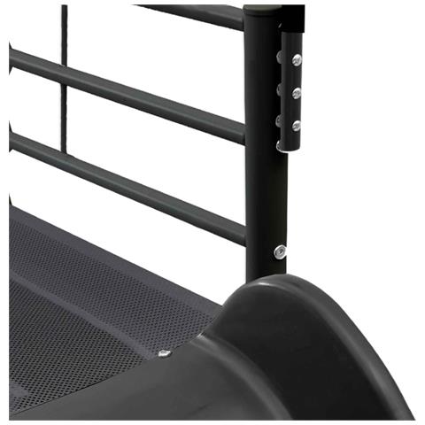 Letto loft per bambini con scivolo Nero e antracite - Foto 9