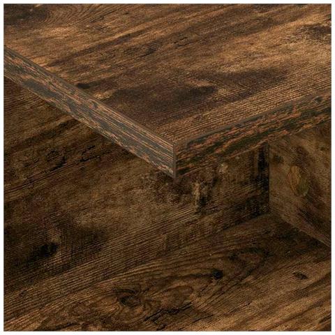 Comodino 2 pcs Rovere fumé 40 x 30 x 25 cm Legno multistrato - Foto 9