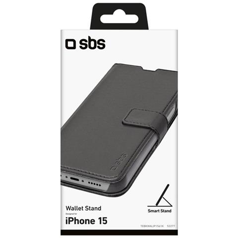 TEBKWALIP1561K custodia per cellulare 15,5 cm (6.1") Custodia a borsellino Nero - Foto 2