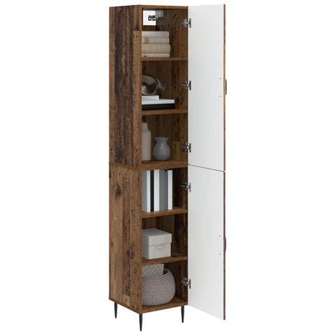 Set di armadi 2 pcs Legno antico 33 x 34,5 x 89,5 cm - Foto 2
