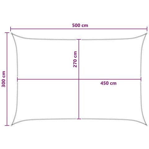 Telo Ombra Giallo e Bianco 3 x 5 m HDPE - Foto 8