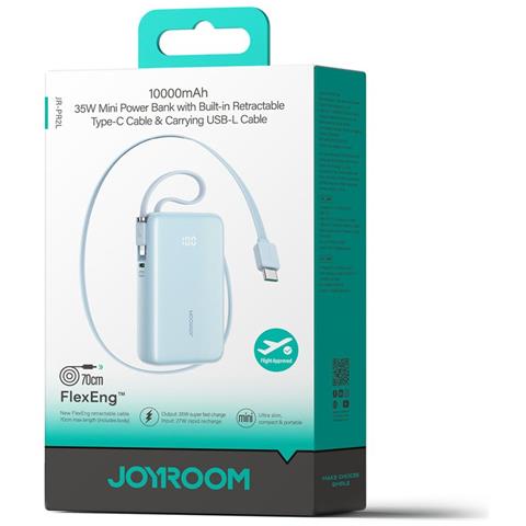Batteria Esterna 10000mah 35w Con Cavi Usb-c E Lightning - Foto 1