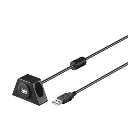 ICOC U2-AA-20-MNT - Prolunga USB 2.0 fissabile con viti 2 m Nero - Foto 1