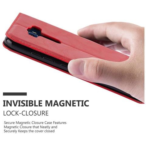 Custodia Compatibile Con Asus Zenfone 3 In Rosso Mela - Coperchio Protettiva Con Chiusura Magnetica, Funzione Stand E Tasca Per Le Carte - Foto 11