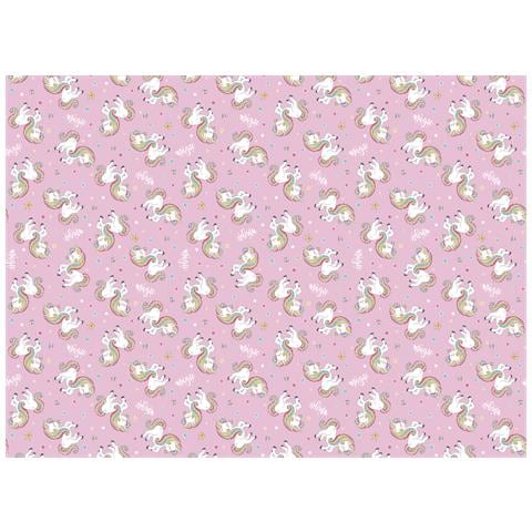 Telo Arredo In 100% Cotone Disegno Unicorno Matrimoniale Unicorno - Foto 6