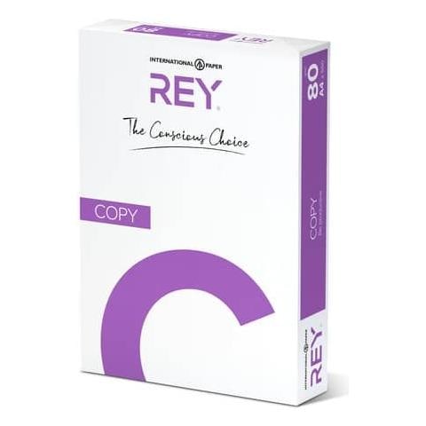 Carta Per Fotocopie A3 Rey Copy 153 Cie 100 Ff 80 G / m² Conf. 500 Pezzi - Rycop080x451 - Foto 1