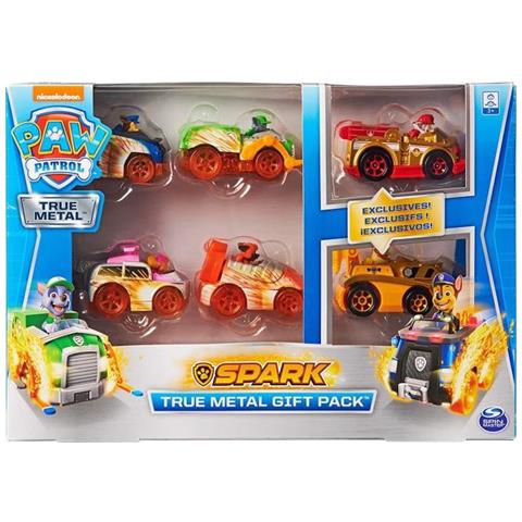 Pat Patrouille - Set Di 6 Auto True Metal Paw Patrol - 6059232 - Pacchetto Veicoli Paw Patrol - Giocattolo Per Bambini 3 Anni E + - Foto 1