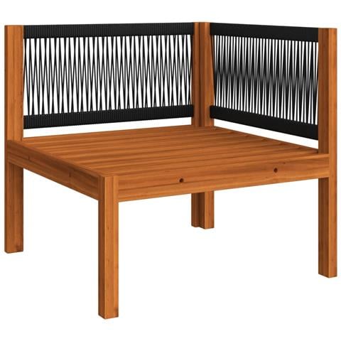 Set Divani Da Giardino 6 Pz Con Cuscini Crema Massello Acacia - Foto 2