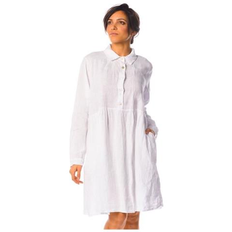 aucune - Abito Jasmin 100% Lino Bianco Donna - ePRICE