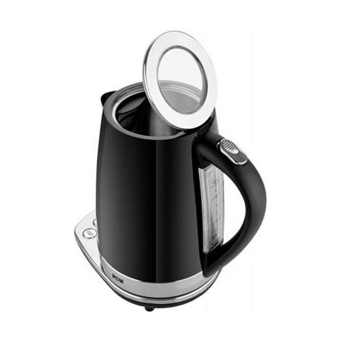 Bollitore 158790000 Con Controllo Elettronico, Acciaio Inossidabile, Nero, 2200 W, Base Girevole 360°, 1,7 L - Foto 2