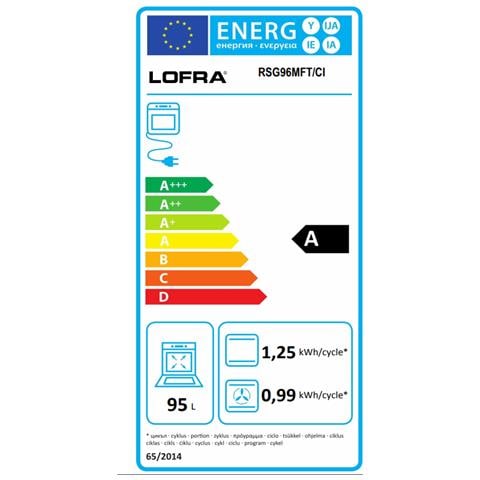 Cucina Elettrica RSG96MFT / Ci 5 Fuochi a Gas Forno Elettrico Multifunzione Ventilato Classe A Dimensioni 90 x 60 cm Colore Acciaio Inox Satinato - Foto 2
