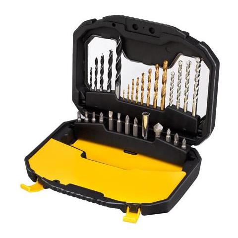 STA7183-XJ, Drill, Set di punte per trapano, Muratura, Metallo, Legno, 3/4/5/6/8, 1,5/2/2,5/3/3,5/4/5/6, 5/6/7/8 - Foto 1