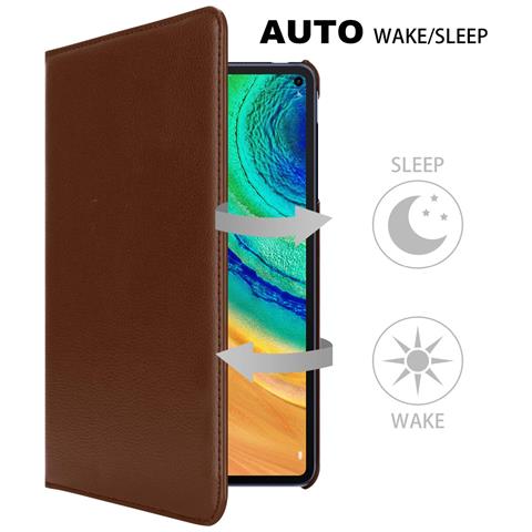 Cadorabo Custodia Per Tablet Compatibile Con Huawei Matepad Pro (10.8 Zoll) In Bruno Fungo - Coperchio Protettivo Senza Auto Wake Up, Con Funzione Stand E Chiusura A Fascia Elastica - Foto 2