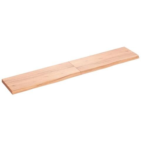 Piano Bagno Marrone 160x30x (2-4) cm Legno Massello Trattato - Foto 1