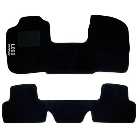Tappetini Auto Compatibili Per Multipla | Tappeti Sagomati | In Moquette Nera | Logo Ricamato E Battitacco | Accessori Interni - Foto 1