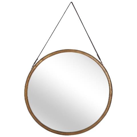 Specchio Da Parete Rotondo Ø 60 Cm Oro Autun - Foto 1