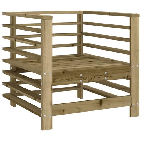 Sedie Da Giardino 2 Pz In Legno Di Pino Impregnato - Foto 3