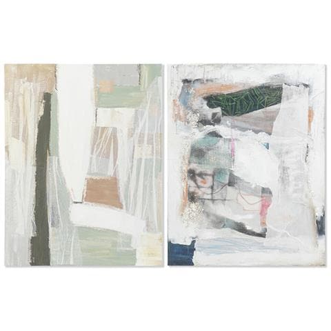 Quadro Dkd Home Decor 80 X 3,7 X 100 Cm Astratto Città (2 Unità) - Foto 1