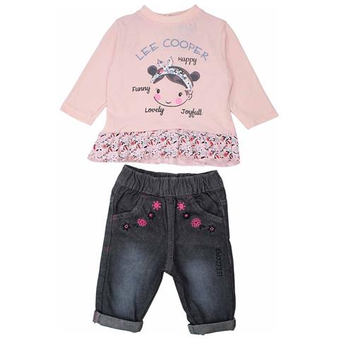 Completo Da Bambina Di set lc ik1725 s2-6m per neonata grigio - Foto 1