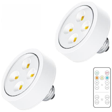Lampadine E27 Alimentate A Batteria Ricaricabile Con Telecomando White - Foto 1