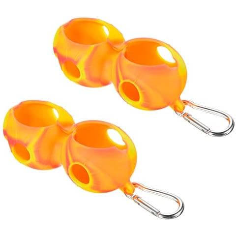 Pinza Per Palline Da Golf, Confezione Da 2 - Silicone Giallo - Foto 1