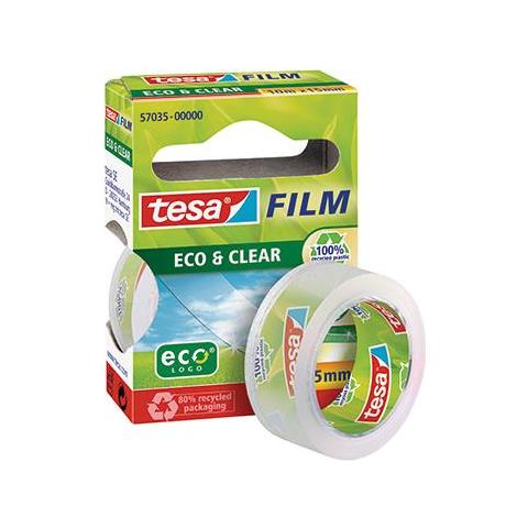 Tesa Eco&clear 15mm10m 10m Nastro Adesivo Trasparente 1 Pezzo(i) Per L'ufficio (57035-00000-00) - Foto 1