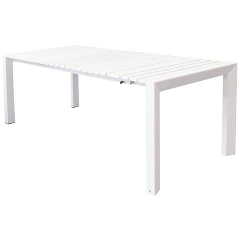 Bruno - Tavolo Con Struttura In Alluminio Verniciato Bianco O Antracite - Foto 2