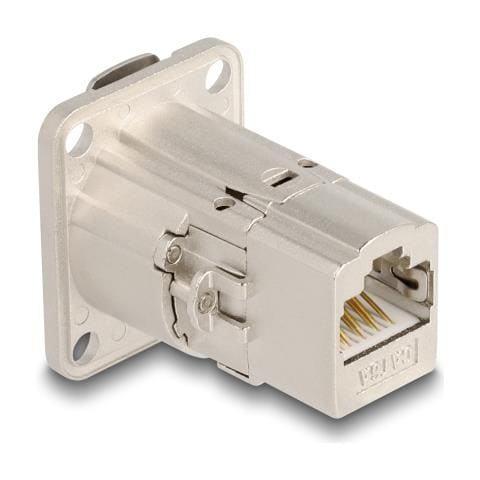 Connettore integrato RJ45 Tipo-D Cat. 6A STP in metallo - Foto 1