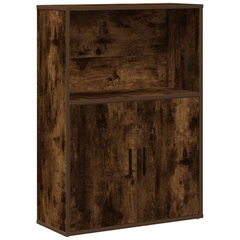 Libreria Rovere Fumo 60x24x85 Cm In Truciolato - Foto 2
