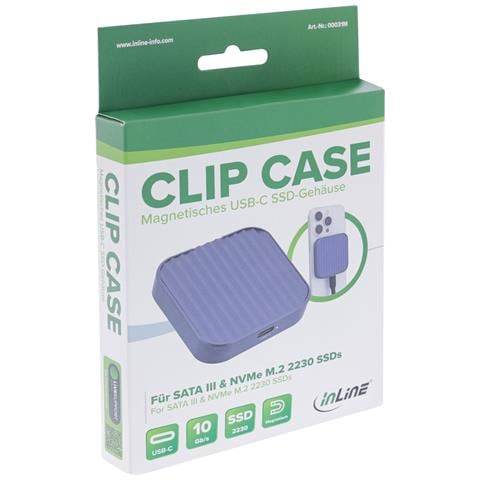 Clip Case - Custodia magnetica USB-C per SSD SATA III e NVMe M. 2 - Foto 7