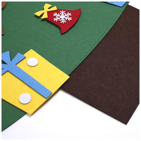 Albero Di Natale In Peluche Con Decorazioni Per Parete Di Circa 1 Metro. - Foto 3