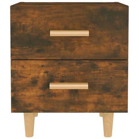 Lusso Casadino -  Comodini 2 Pz In Rovere Fumo 40x35x47,5 Cm - Foto 2