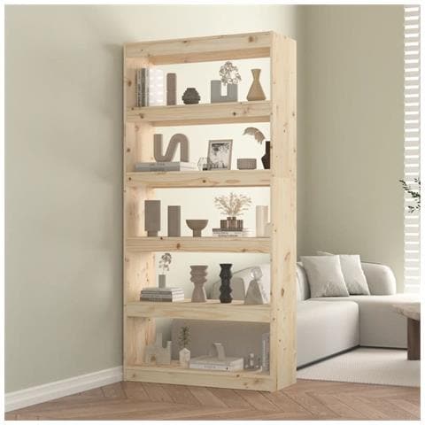 Lusso Casadino - Libreria/divisorio 80x30x167,4 Cm Legno Massello Di Pino - Foto 8