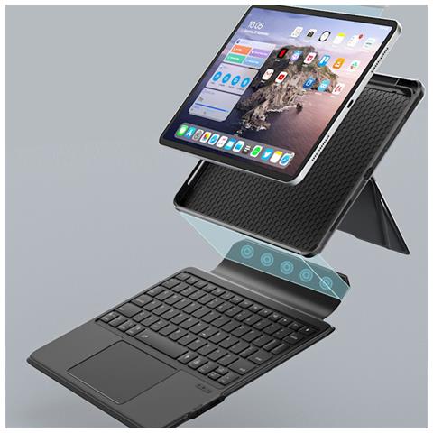 Custodia Con Tastiera Magnetica Per Ipad 10.9/11 - Nero - Foto 2