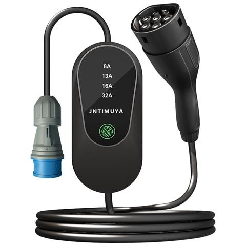 Caricabatterie Portatile Per Veicoli Elettrici Tipo 2 - 7 Kw, 32 A, Cavo Di Ricarica Da 5 M (evse) - Foto 1