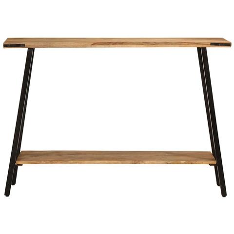 Tavolo Consolle 110x30x75 cm in Legno Massello di Mango - Foto 2