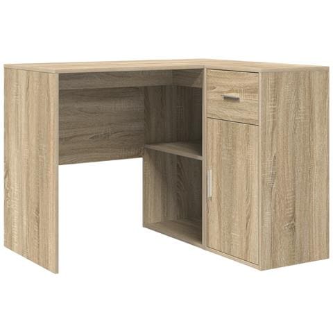 Scrivania Angolare Rovere di Sonoma 102x88x75 cm Legno Ingegnerizzato - Foto 1