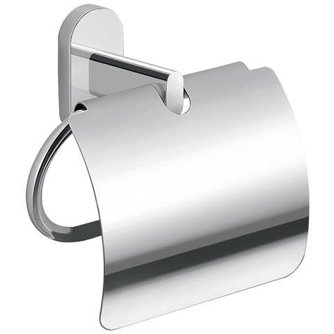 Portarotolo Coperto Da Muro In Acciaio Inox E Cromall 5325 Serie Febo Cromato - Foto 1