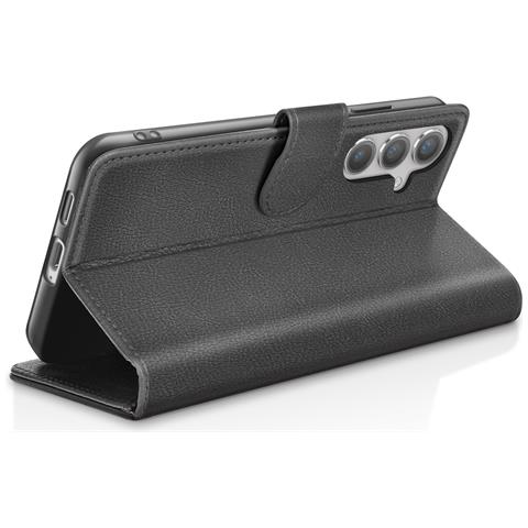 Custodia A Portafoglio Per Galaxy S24 Con Funzione Di Supporto E Linguetta Magnetica, Nero - Foto 5