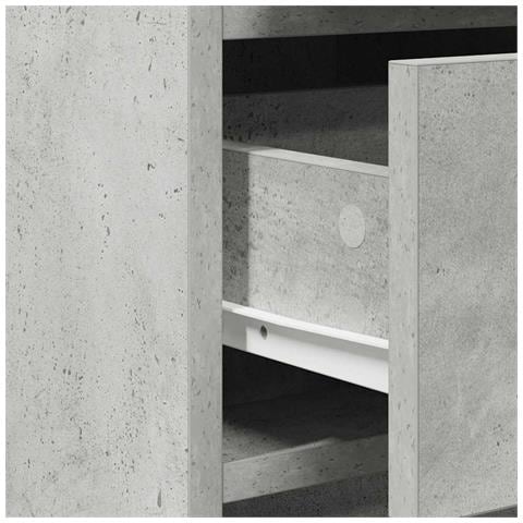 Tavolo da Trucco con cassetto 3 pcs Grigio 50 x 41 x 135 cm - Foto 9