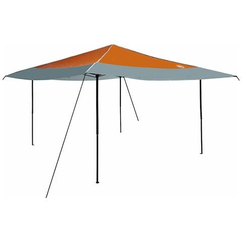 Tenda Aggiuntiva Pop-Up Arancione 400 x 400 cm Tessuto - Foto 1